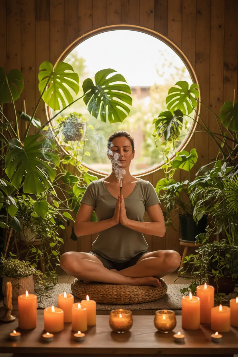 Meditación con Palo Santo